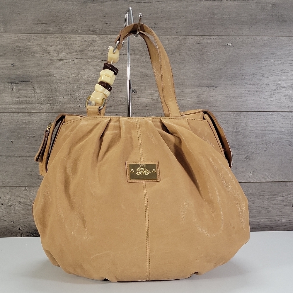 Large Jenrigo Tan Leather Tote Bag